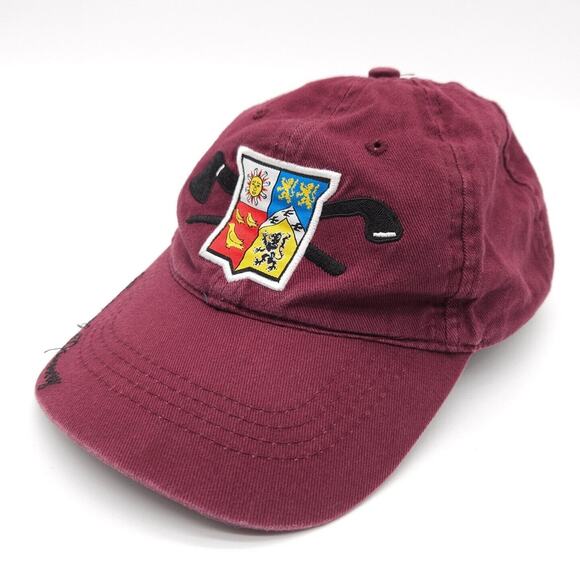 Corps of Discovery Strapback Hat Baseball‎ Dad Cap Maroon Red Embroidered Adult - Picture 1 of 6